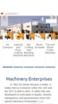 Mobile Screenshot of machineryenterprises.com